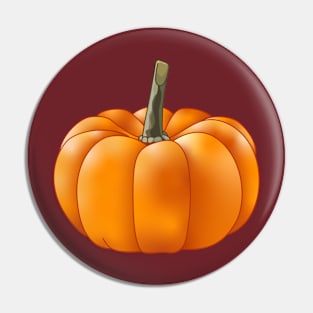 A Short Pumpkin (Maroon) Pin