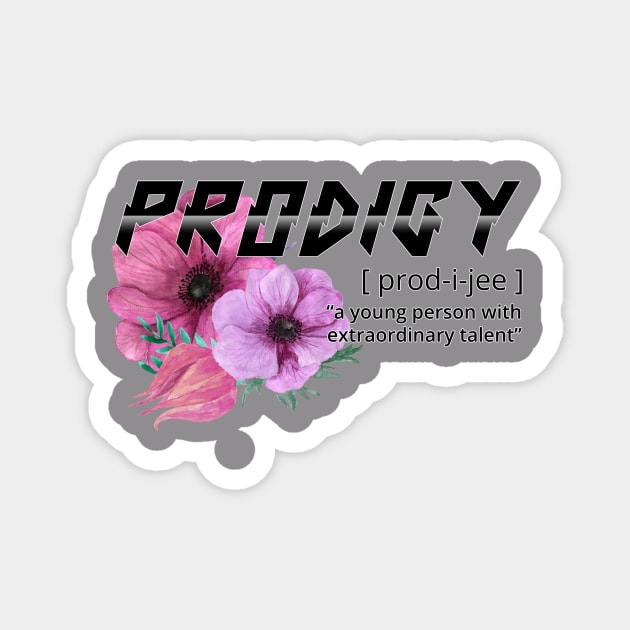 Prodigy with flowers Magnet by Love Creates