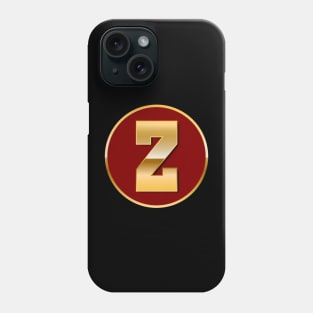 Gold letter Z Phone Case