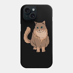 A cute sitting cat Phone Case