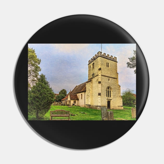 Hampstead Norreys Church Tower Pin by IanWL