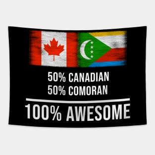 50% Canadian 50% Comoran 100% Awesome - Gift for Comoran Heritage From Comoros Tapestry