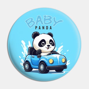 Baby Panda drive a car Pin