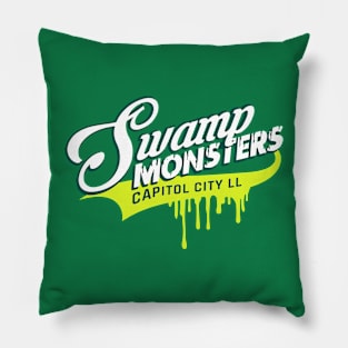 Swamp Monsters Little League name logo Pillow