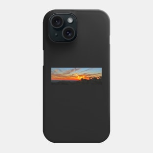 Sunset looking west over Hughenden Phone Case