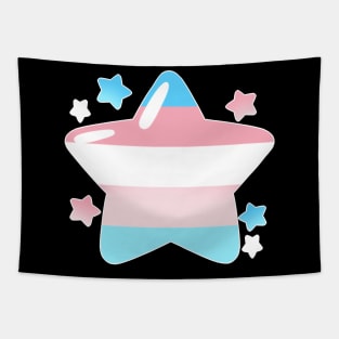LGBTQ+ Pride Flag Stars - Transgender Tapestry