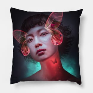 Butterfly girl Pillow