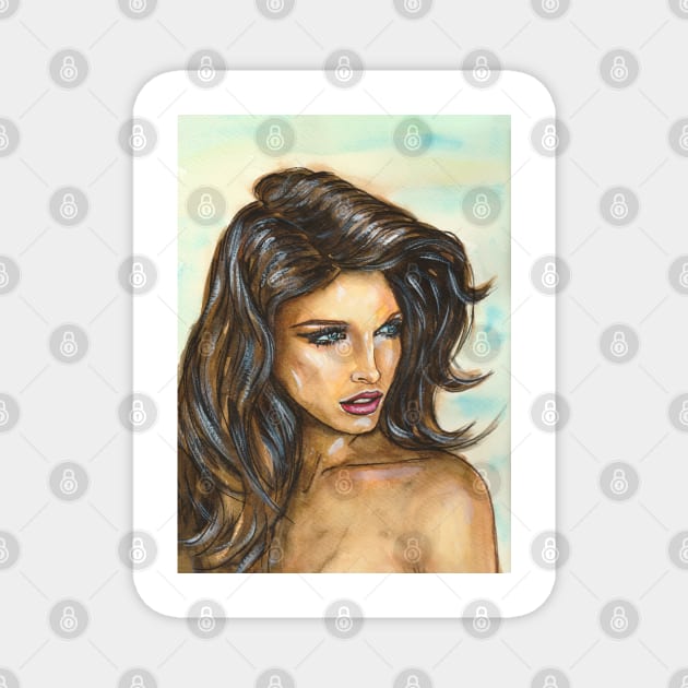 Stephanie Seymour Magnet by Svetlana Pelin