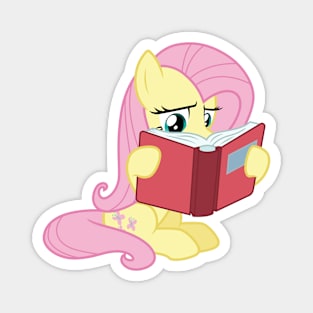 Fluttershy reading Magnet