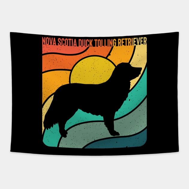 Rainbow Nova Scotia Duck Tolling Retriever Tapestry by Olympussure