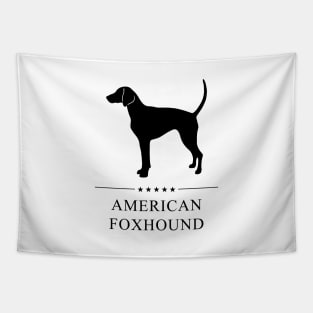 American Foxhound Black Silhouette Tapestry