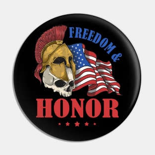 Army Freedom and Honor Veteran Pin