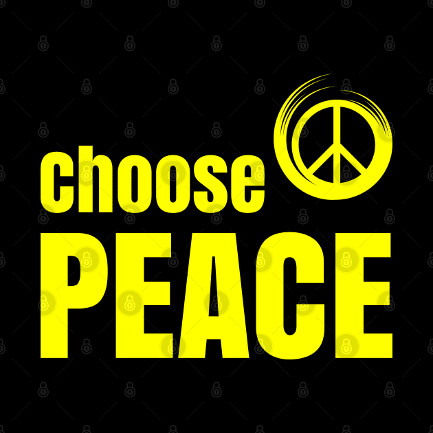 CHOOSE PEACE | DISARMAMENT SYMBOL by VISUALUV