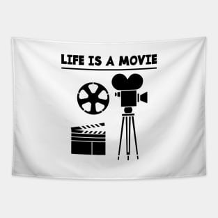 LIFE IS A MOVIE Tapestry