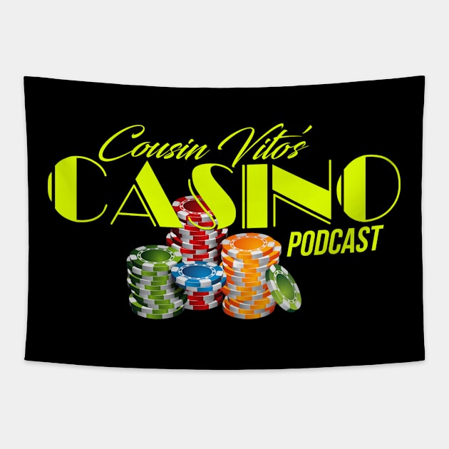 Cousin Vito's Casino Chips Logo shirt Tapestry by MakeLuckHappen