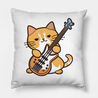 Cat Rickenbacker Bass Pillow