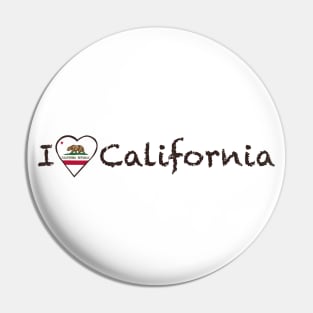 I Love California Pin