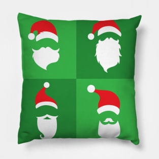 Santa Claus beard ugly christmas Pillow