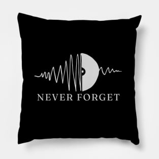 Never Forget Retro Music Disc Pillow