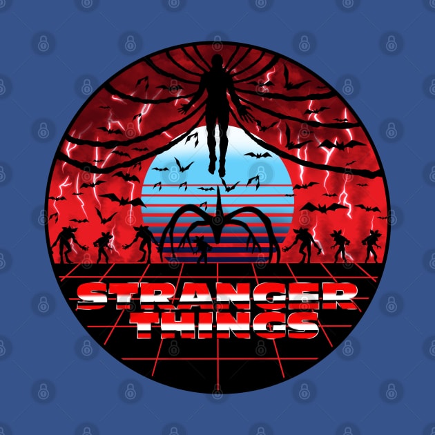 Vecna Demigorgon DemiBats 80s Retro Design Stranger Things by ArtIzMuzikForTheEyez