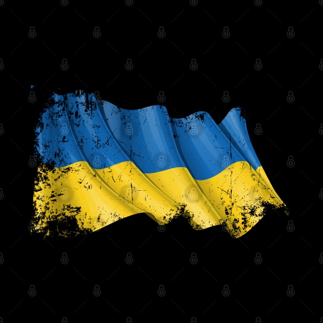 SLAVA UKRAINI GRUNGE FLAG by spicoli13