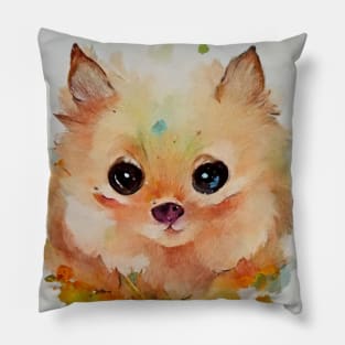 Adorable Pomeranian puppy Pillow