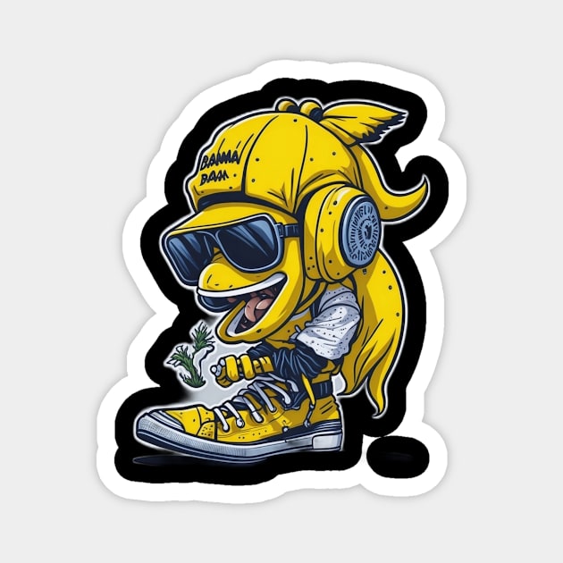 Banana hip hop Magnet by Rizstor