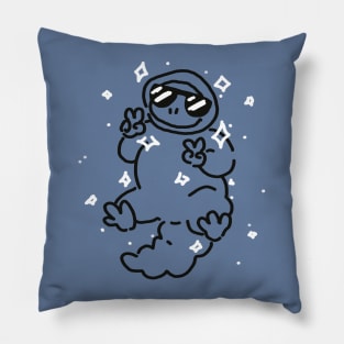 Peacin' Space Lizard Pillow
