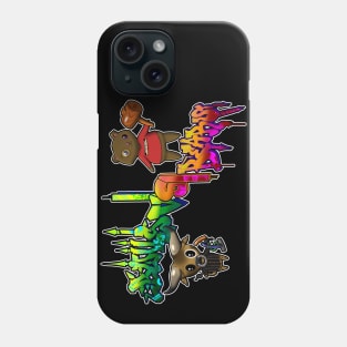 Bulls VS Bears Graff Full Phone Case