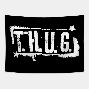 T.H.U.G.wht Tapestry