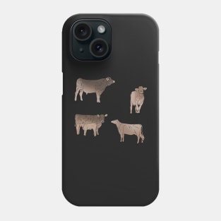 Brown Swiss Cows Phone Case