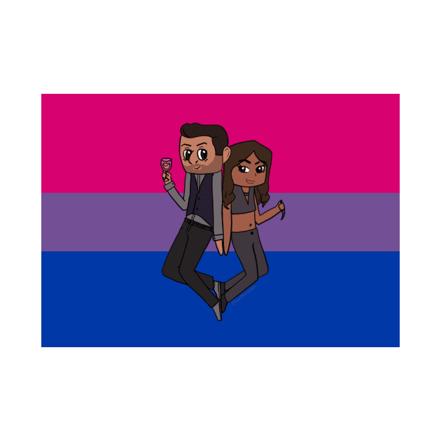 Lucifer and Maze - Bi Pride by NarilGVB