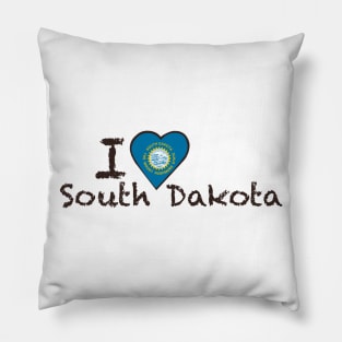 I Love South Dakota Pillow