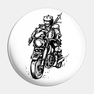 The last motorcycle standing Pin