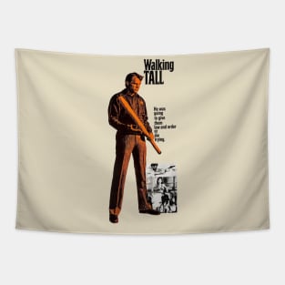 Walking Tall Movie Poster Tapestry