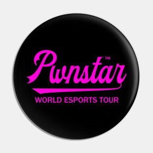 Pwnstar™ Hot Pink World Esports Tour Baseball Swash 2 Pin