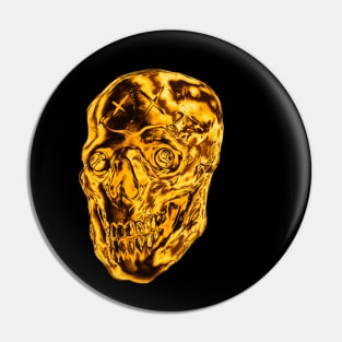 Golden Skull Pin