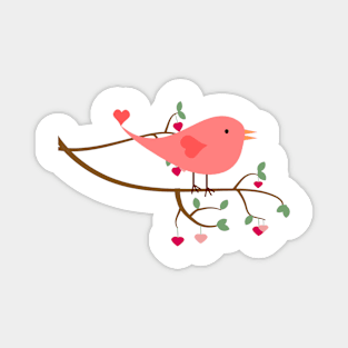 Valentines Day Gift For Girlfriend Lovebird For Her Magnet