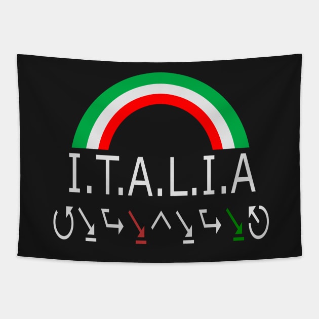 Italy FLAG ART design Tapestry by jaml-12