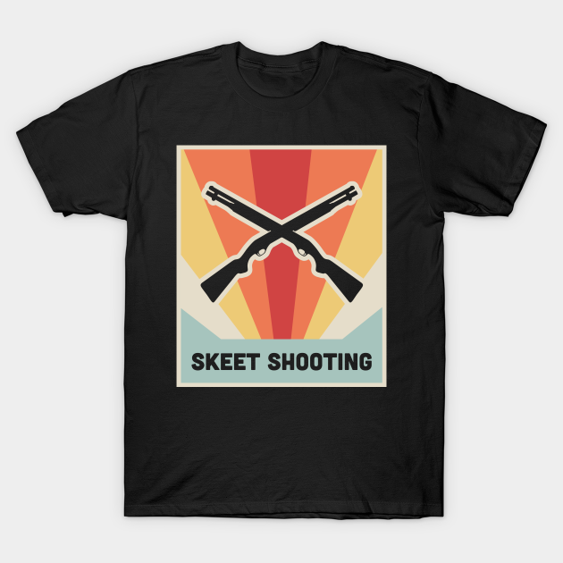Vintage Style Shotgun Skeet Shooting Poster Clay Pigeon T Shirt Teepublic