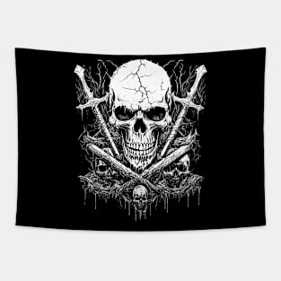 SKULL SWORD Tapestry