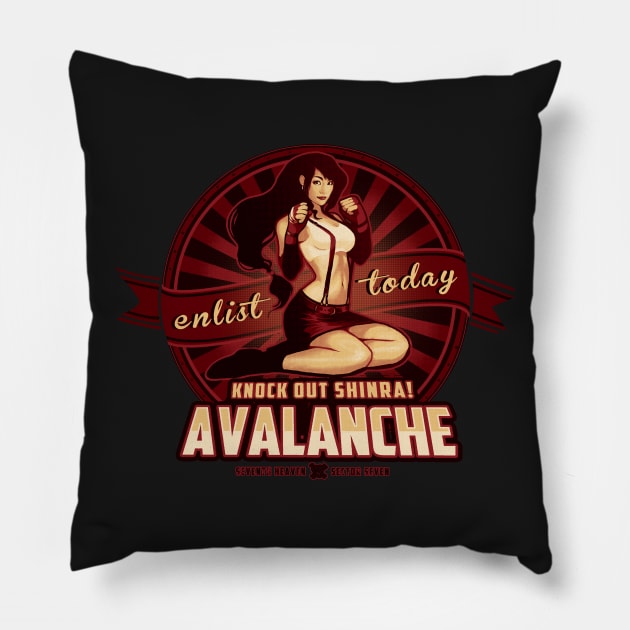 Knock Out Shinra! Pillow by MeganLara