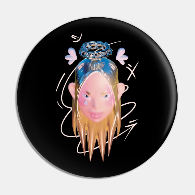 angel face Pin by Voropaeva_visual