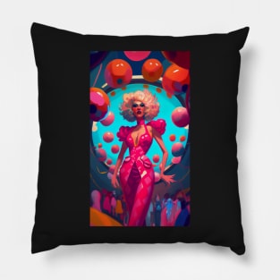 drag queen playfull Pillow