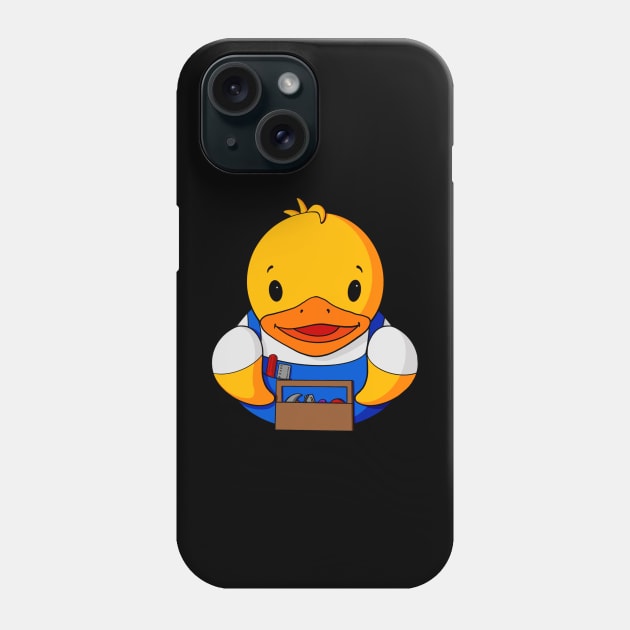 Handyman Rubber Duck Phone Case by Alisha Ober Designs