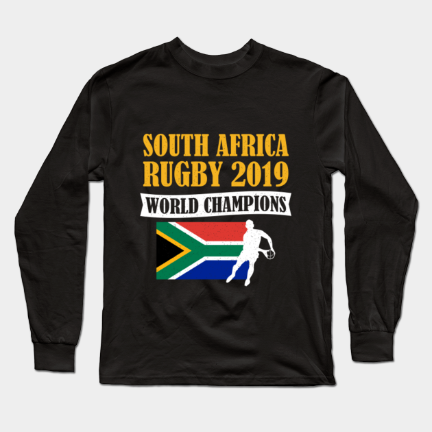 South Africa Rugby World Champions 2019 - Rugby World Cup 2019 - Long  Sleeve T-Shirt | TeePublic