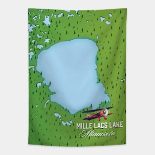 mille lacs lake Minnesota travel map Tapestry