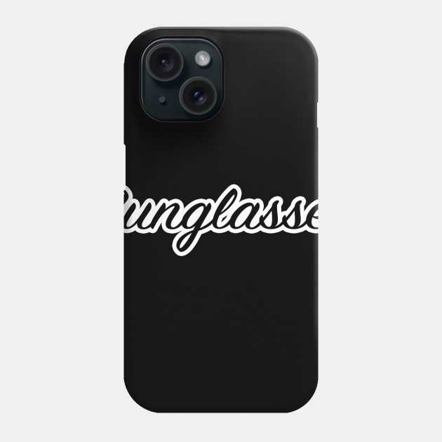 Sunglasses T-Shirt Phone Case by lenn