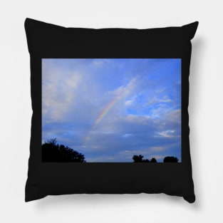 Inspirational Rainbow Photograph Hope, Faith & Believe in Positive Outcomes Rainbows Pillow