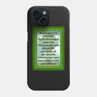 Green Irish Blessing Phone Case